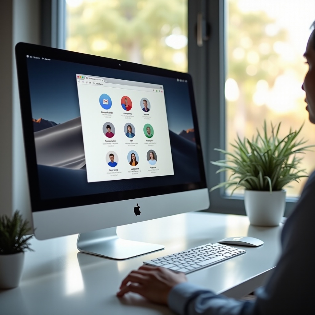 how to change default google account on safari