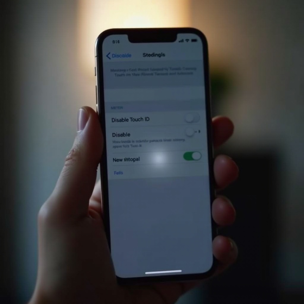 how to turn off touch id on iphone