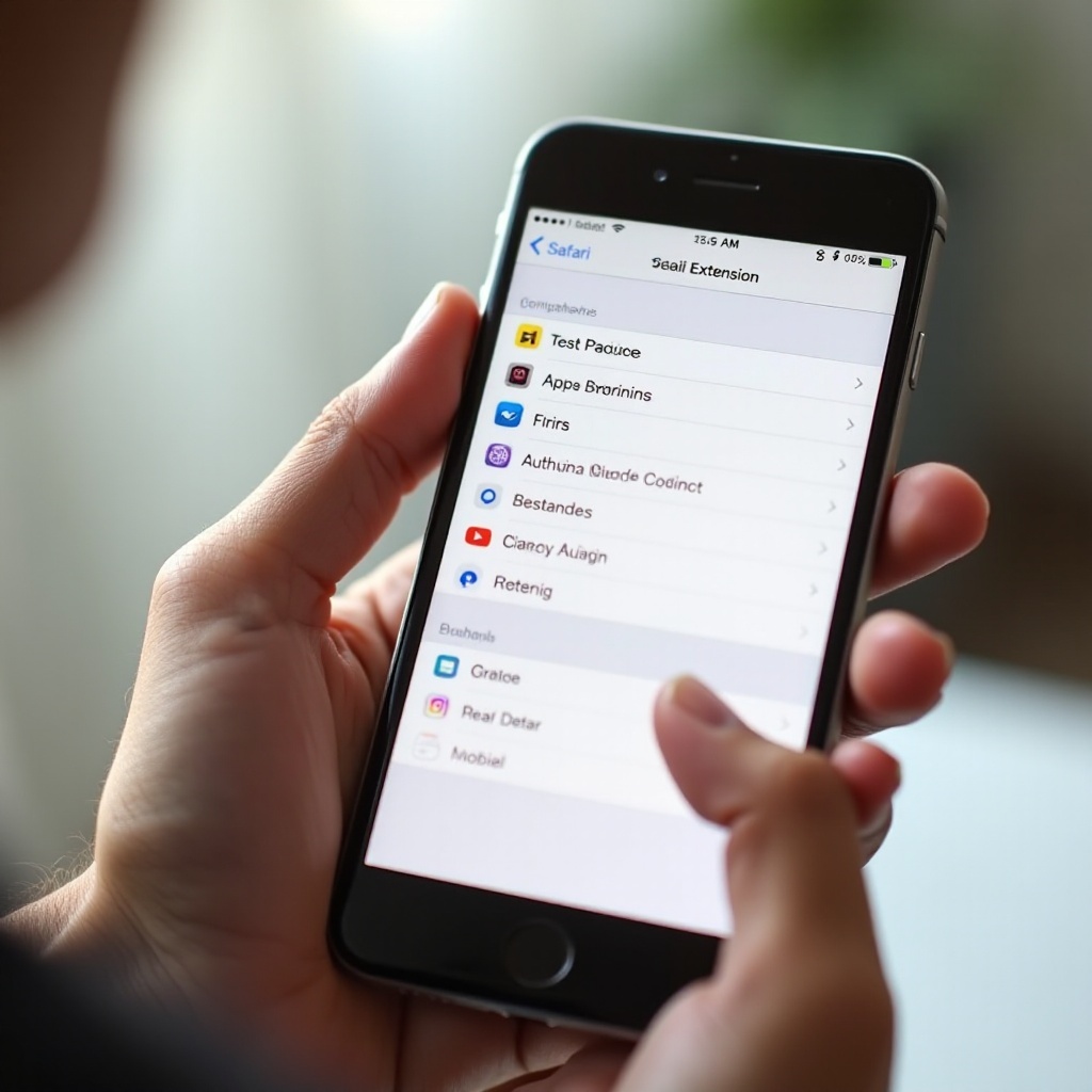 how to delete safari extensions iphone